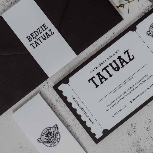 Voucher podarunkowy studio tatuażu